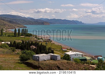 Coast of the Black Sea of the Crimean Peninsula
