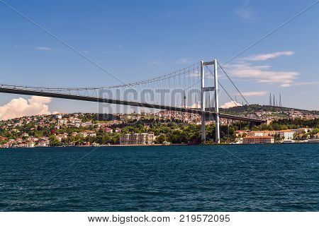 Container Cargo Cranes Loading And Unloading Of Containers In The Sea Port, Logistic Import Export T