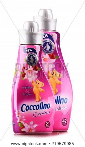 Bottles Of Liquid Coccolino Fabric Softener