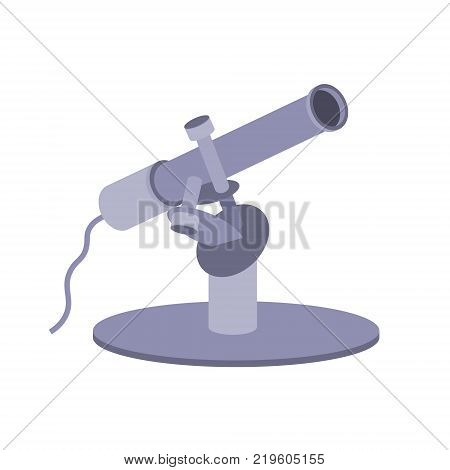Actinometer measuring instrument for measuring the intensity of electromagnetic radiation. Vector flat graphics.