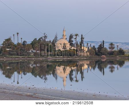 Hala Sultan Tekke or Mosque of Umm Haram is a Muslim shrine on the west bank of Larnaca Salt Lake in Cyprus.