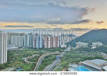 The Sunset Of Po Shun Road At Tko