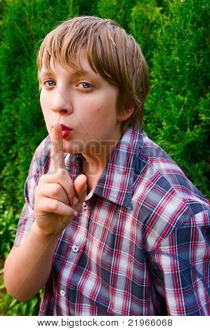 Portræt af Teenage-dreng