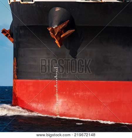 Black Cargo Ship