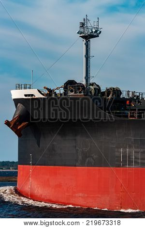Black Cargo Ship