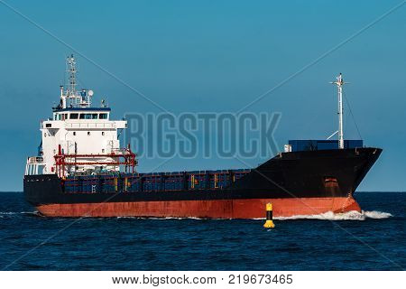 Black Cargo Ship