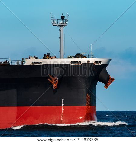 Black Cargo Ship