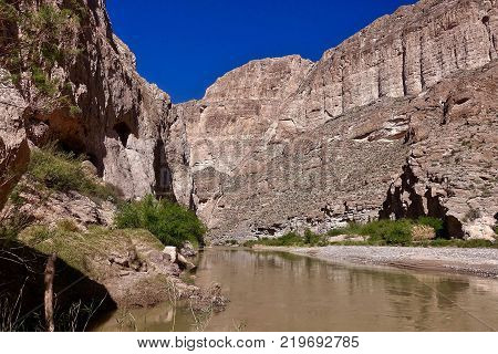 Boquillas Canyon, USA, 2017.11.03: The entrance of the Boquilias Canyon in the USA.