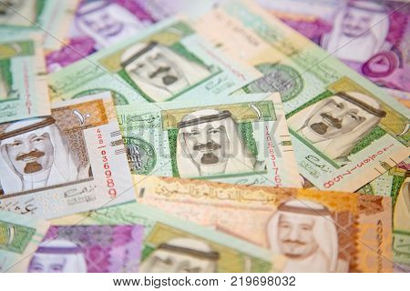 Collection of Saudi Arabia Riyal banknotes