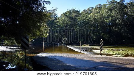 An Australian river crossing in the outback