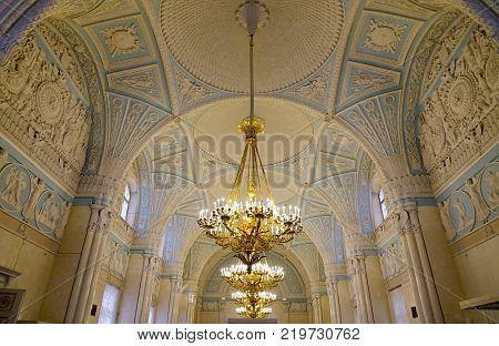 Interior Of Hermitage Palace In St Petersburg