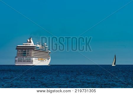 Luxury Cruise Liner In Travel