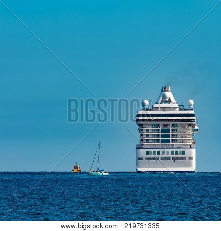 Luxury Cruise Liner In Travel