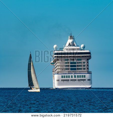 Luxury Cruise Liner In Travel
