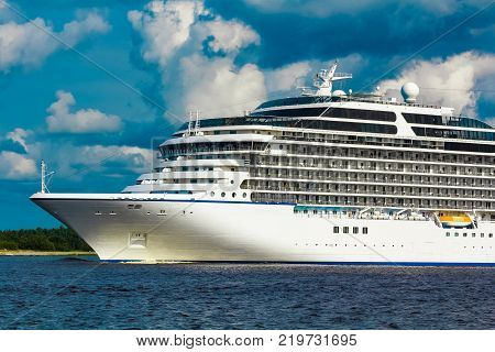 Luxury Cruise Liner In Travel