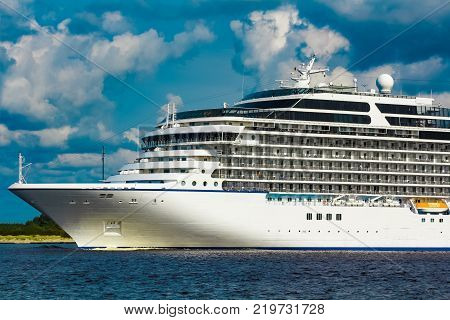 Luxury Cruise Liner In Travel