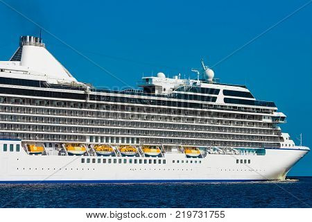 Luxury Cruise Liner In Travel