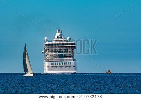 Luxury Cruise Liner In Travel
