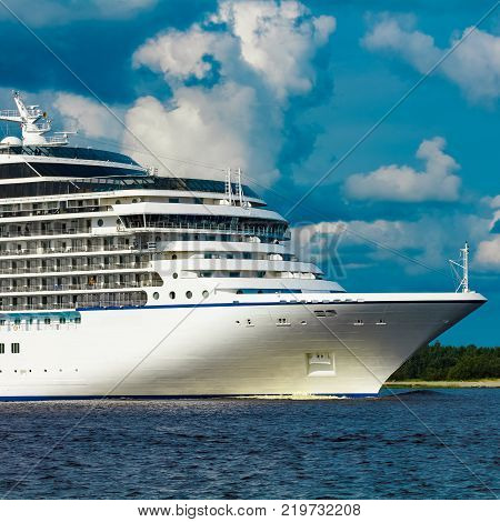 Luxury Cruise Liner In Travel