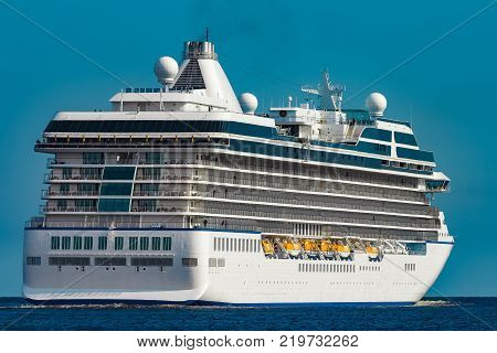 Luxury Cruise Liner In Travel