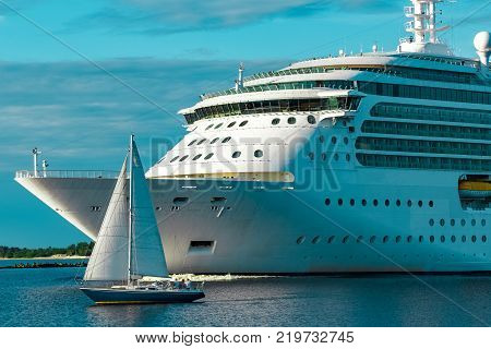 Luxury Cruise Liner In Travel