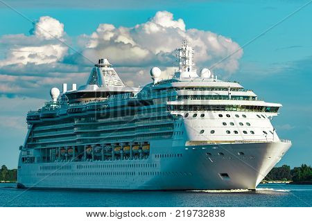 Luxury Cruise Liner In Travel