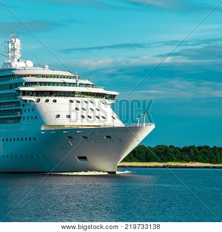 Luxury Cruise Liner In Travel