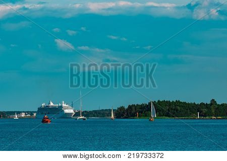 Luxury Cruise Liner In Travel