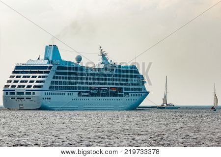 Luxury Cruise Liner In Travel