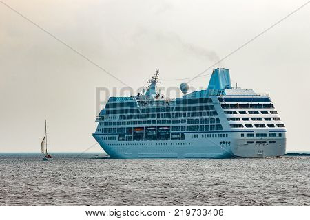Luxury Cruise Liner In Travel