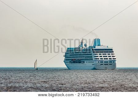 Luxury Cruise Liner In Travel
