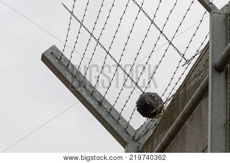 Fence Around Restricted Area, Old Jail In The Netherlands