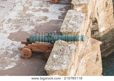 Sqala Du Port, A Defensive Tower At The Fishing Port Of Essaouira, Morocco