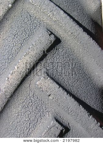 Zvětralé pneumatik traktor