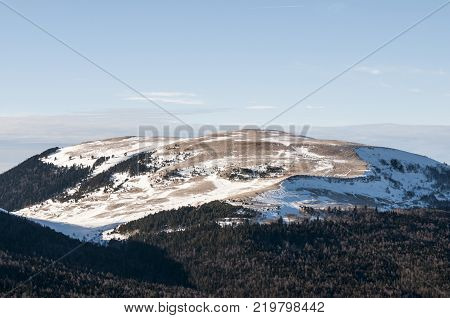 Mountain scenery on plateau Lago-Naki, Russia, Maikop district of Adygea.