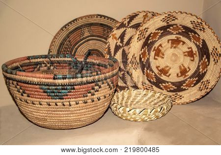 Native American woven baskets make beautiful southwest decor