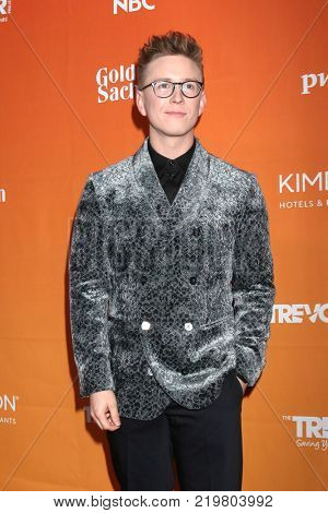 LOS ANGELES - DEC 3:  Tyler Oakley at the 2017 TrevorLIVE Los Angeles at Beverly Hilton Hotel on December 3, 2017 in Beverly Hills, CA