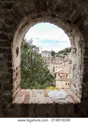 View on Asolo in the province of Treviso Veneto Italy