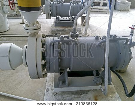 The pump for pumping hot products of oil refining. Equipment refinery.