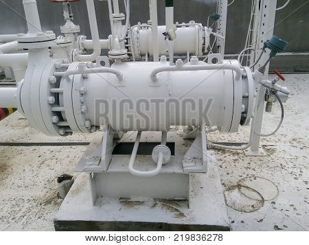 The pump for pumping hot products of oil refining. Equipment refinery.