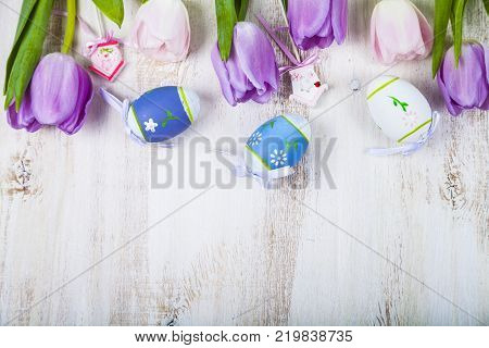 Mimosa And Paper On A Wooden Background