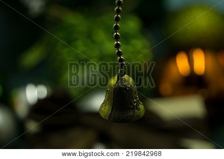 christmas ball decoration onon a beautiful background  yellow background