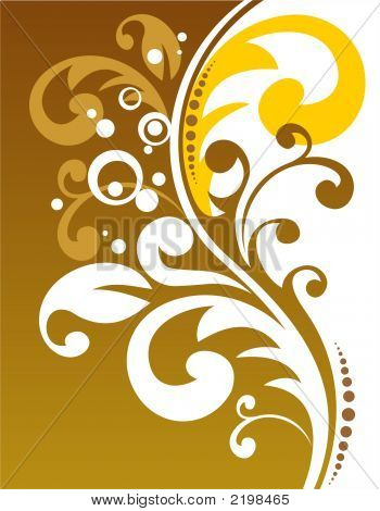 Decoro floreale bronzo