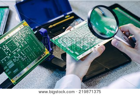 microchip production factory computer repair expert research