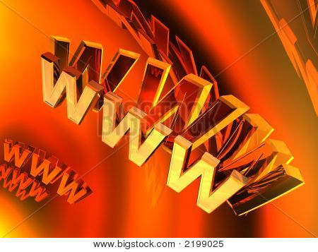 3D World Wide Web Internet simbolo