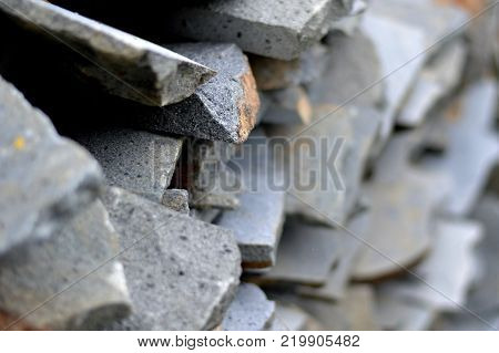 Close up image of wall of rock
