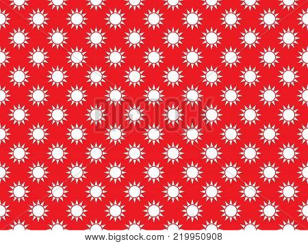 Taiwan sun seamless pattern. Vector and Illustration.