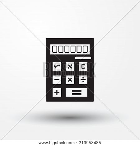 calculator icon, flat design best calculator icon