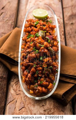 Crispy Corn Masala or chatpata corn or makka, popular indian snack