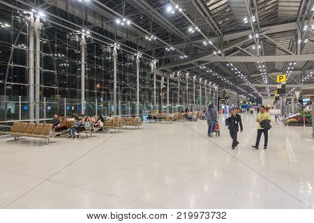 Kazakhstan - December 27, 2017: Inside Plane Airastana Company